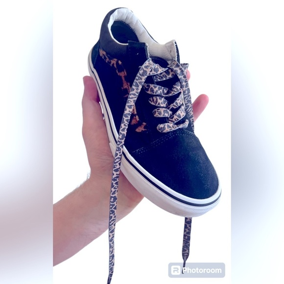 Vans Old Skool Leopard Faux Fur Sneaker 6 women’s - Picture 1 of 6